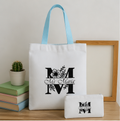Personalized Teacher Tote Bag + Pouch Set (Thank You Gift)