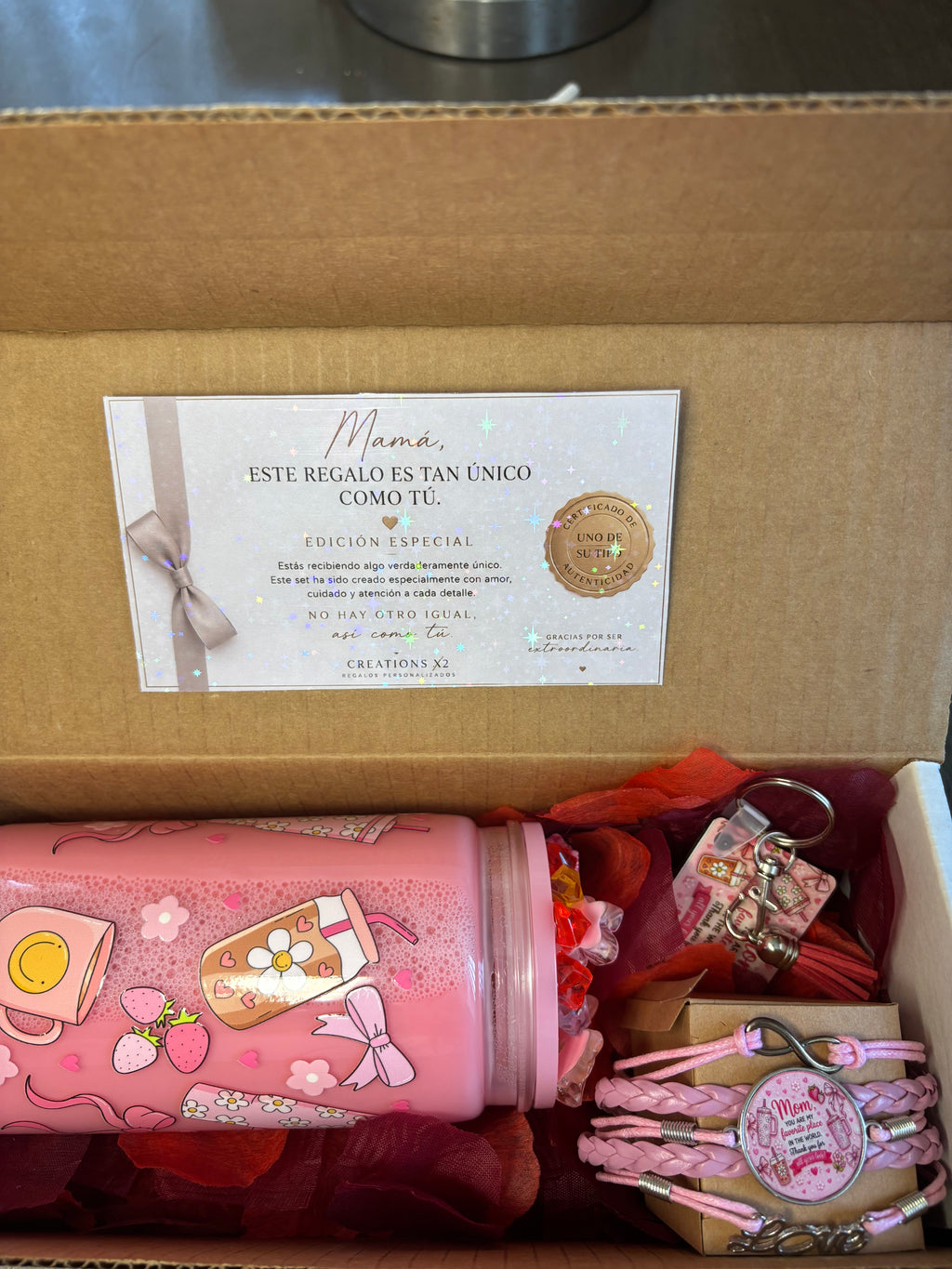 Personalized Mother’s Day Gift Box with Small Bracelet & Custom Video