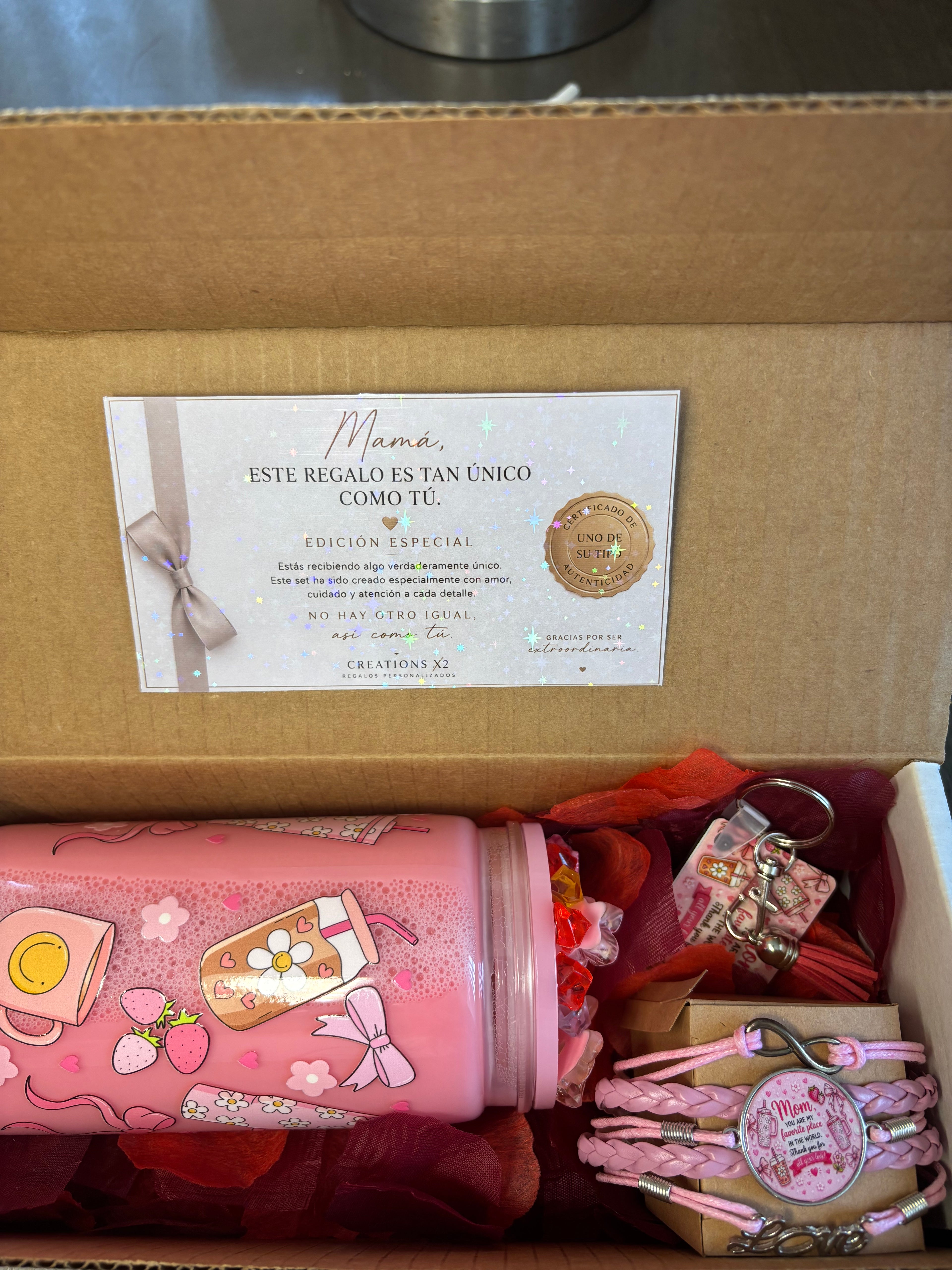 Personalized Mother’s Day Gift Box with Small Bracelet & Custom Video