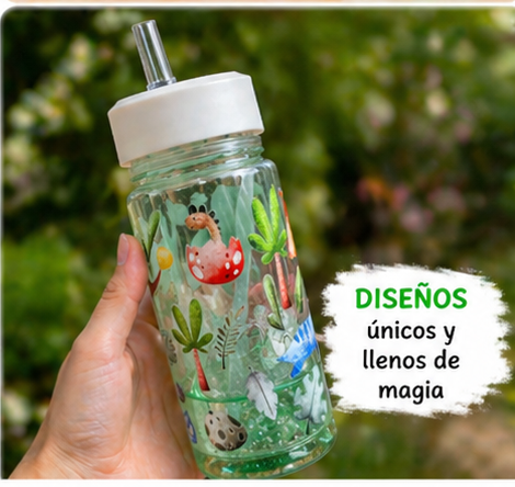 Kids Snow Globe Tumbler 10oz  Cup with Straw – Fun Designs
