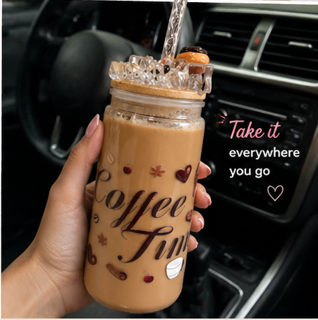 Snow Globe Tumbler ❄️ Personalized coffee effect Cup 16oz